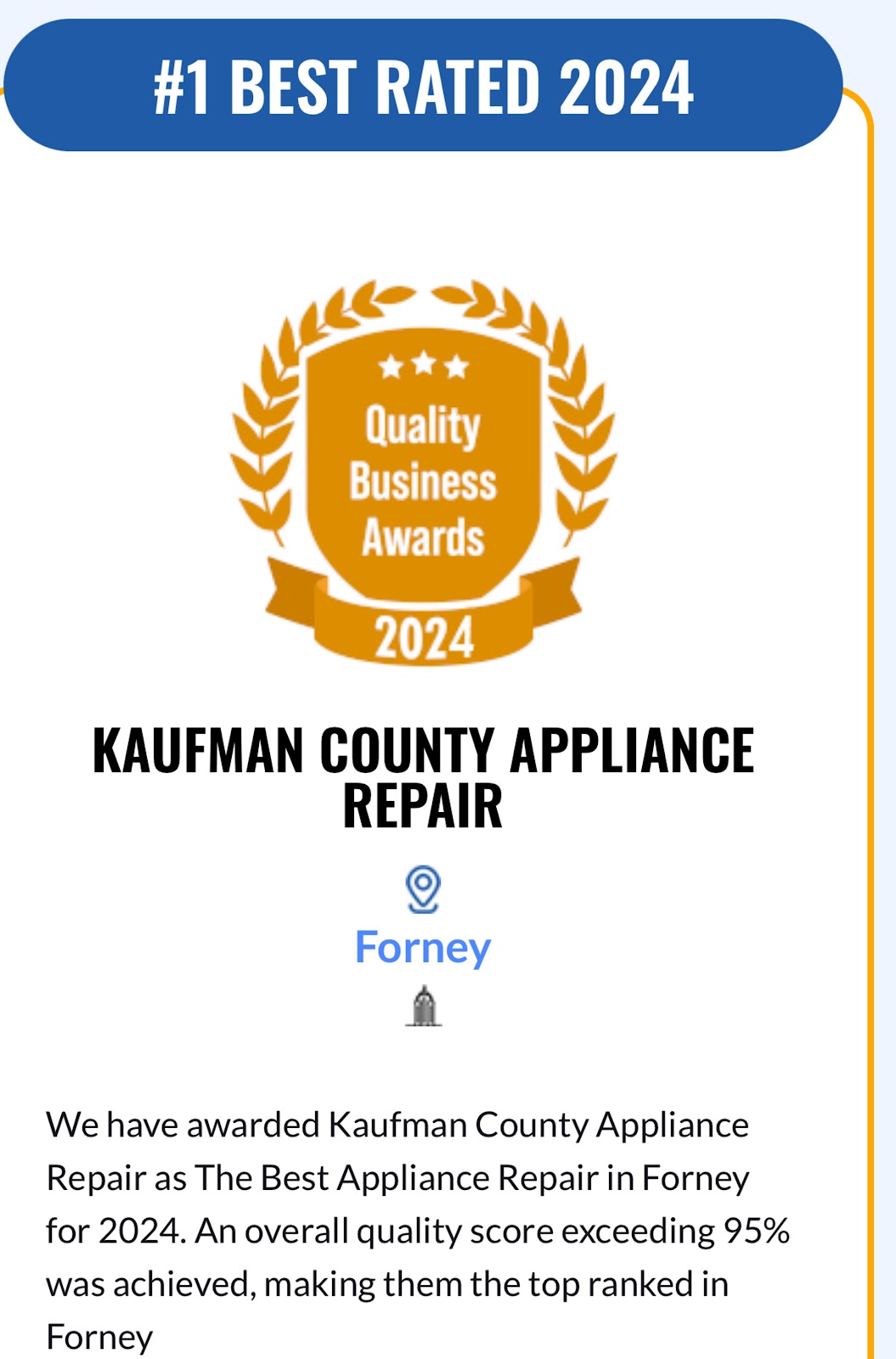 Kaufman County Appliance Repair — #1 Best Rated in Forney 2024